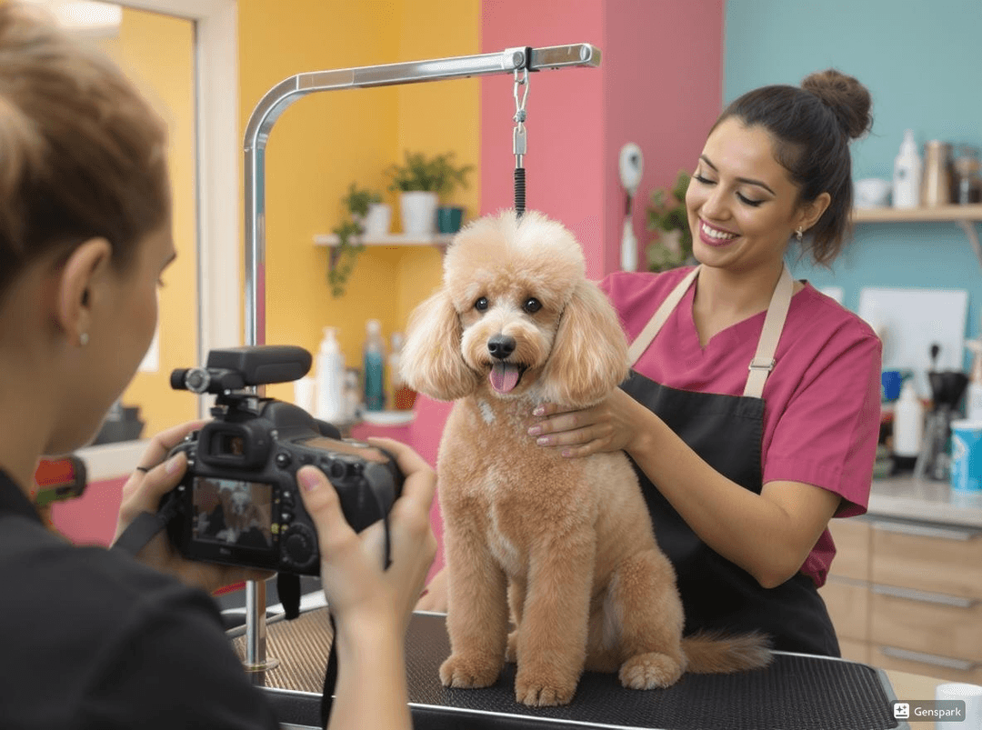 Freshly groomed pet